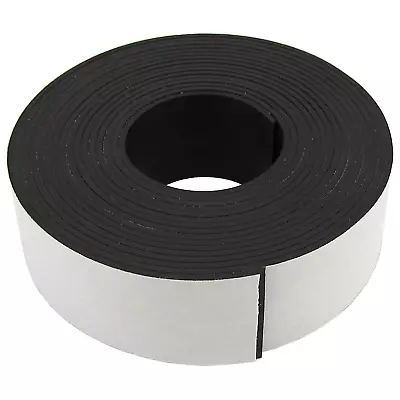 Flexible Magnetic Strip With Adhesive Back 0.06  Thick 1  Wide 10 Feet Long • $17.28