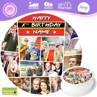 Only Fools And Horses Round Cake Topper Decoration Personalised Edible Icing • £2.99