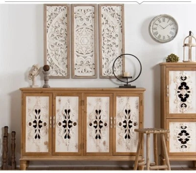 $485.10 • Buy Console Table Buffet  Table Wood Drawer Storage Hallway Tables Timber Frame In S