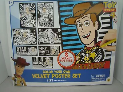 Toy Story 4 Color Your Own Velvet Poster Set 8 Posters • $9.99