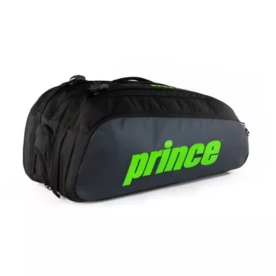 Prince Tour 9 Tennis Racket Bag Black & Green Holdall • £108.09