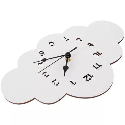 Cloud Wall Clock Silent Decoration Décor • £15.95