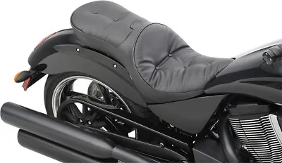 Pillow Vinyl 2-Up Seat Black Low Drag Specialties 0810-1607 • $620.95