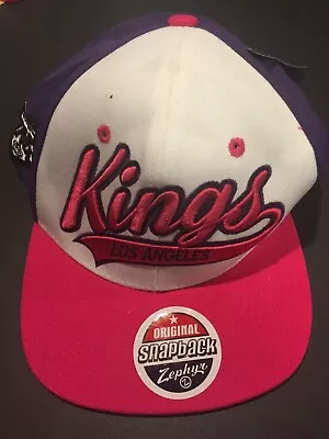 Unisex Zephyr NHL Original Snapback Kings LA Cap Pink/White/Purple One Size NEW! • $20