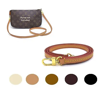 Vachetta Crossbody Leather Strap For Pochette Accessoires Eva Favorite Mini Bag • $37