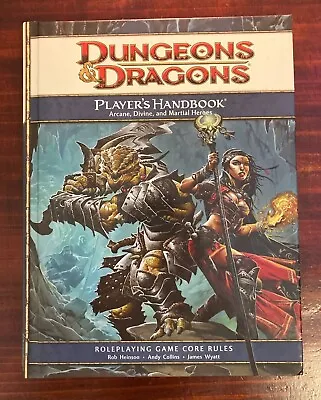$61.99 • Buy Player's Handbook - Dungeons & Dragons 4th Edition - Core Rulebook - VGC