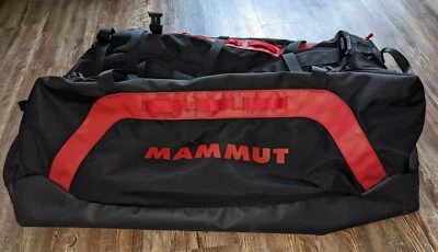 $99.99 • Buy Mammut Cargon Black Fire 140 Nylon Hiking Camping Duffle Bag