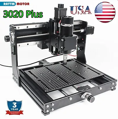 【USA】3020 Plus 500W CNC Router Engraver Laser Machine Milling Cutting Metal Wood • $410