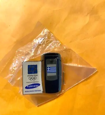 Vancouver Olympics Pin Athens Bridge Greek Flag Samsung Sponsor Cell Phone Rare • $39.95