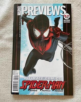 Marvel Previews #95 - 2011 1st Cover Appearance Miles Morales Spider-Man • $210
