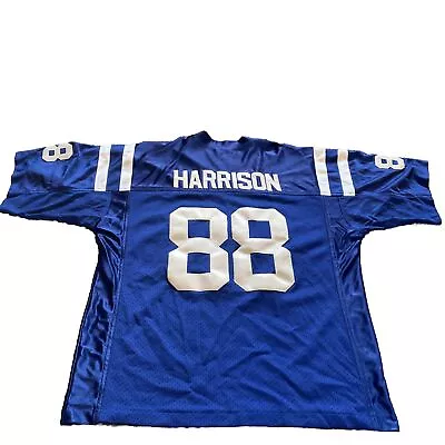 Vintage Nike Indianapolis Colts Marvin Harrison Jersey Large Stitched • $22.95