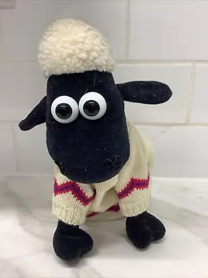 Wallace And Gromit Vintage Shaun The Sheep Plush Toy With Original Jumper • £1.99