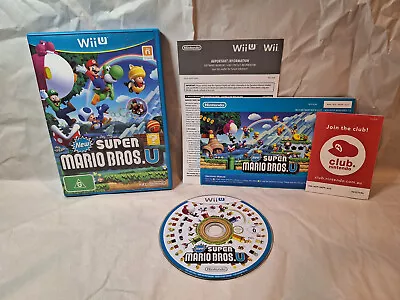 New Super Mario Bros U - Complete Excellent Condition AUS (Nintendo Wii U) • $19.50