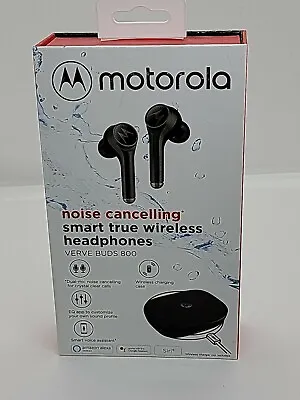 Motorola Verve Buds 800 True Wireless Smart Headphones Noise Cancelling Black • $59.99