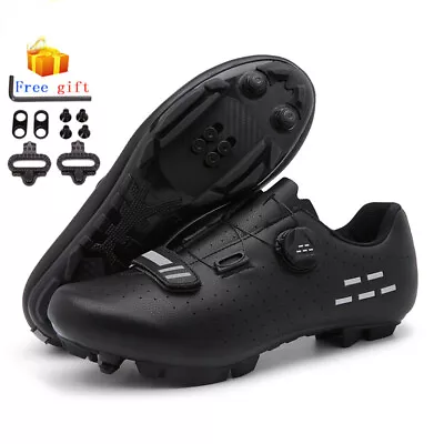Men's Mountain Riding Shoes With SPD Cleats Non-slip Road Cycling Shoes  • $50.63