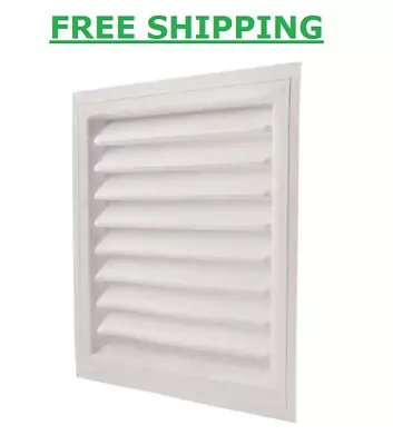 Louver Vent Wall Gable Mount For Attic Intake Or Exhaust 12 X18  Plastic Static • $17.16