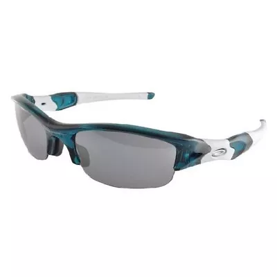 Oakley Flak Jacket Sunglasses Asian 24-377J Crystal Turquoise/Slate Iridium • $109.99