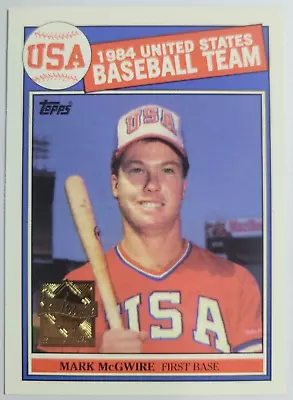 Mark Mcgwire 1985 Topps #401 50 Years Commemorative Rookie Reprint 2000 USA  • $1.59