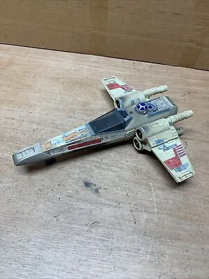 $13 • Buy 1995 Star Wars POTF Battle Damaged X-Wing Fighter Ship Incomplete Parts/Repair