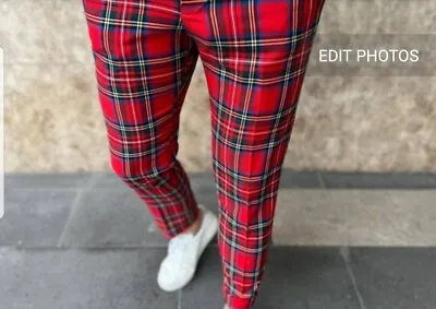 MEN'S Plaid Pants Tartan Pants High Quality Man`s Golf Pants. • $49.99