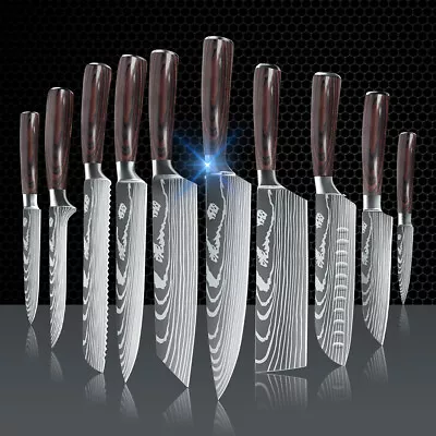 $29.99 • Buy 5/10PCS Japanese Kitchen Knives Set Damascus Stainless Steel Chef Sharp Knife AU