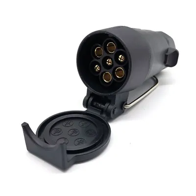 £5.99 • Buy 7 Pin Wire Connector 12V Electric Trailer Plug Socket Towbar Lighting Board UK