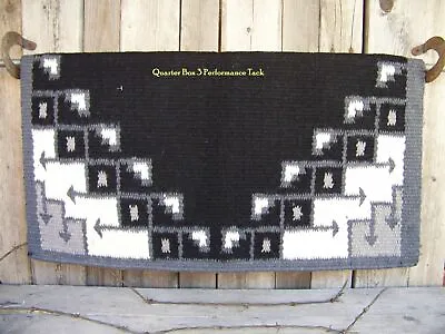 The New Pueblo Show Blanket - 38x34 (Black/Charcoal/Ash/Cream) By Mayatex • $89.50