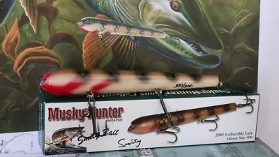 2005 Musky Hunter Collectible Lure Smitty Jerkbait Musky Lure #300/500 • $50