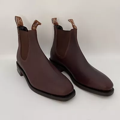RM Williams Boots Mens AU 7 Comfort Craftsman Burgundy Vesta Casual Dress Shoes • $450