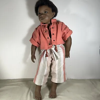 Annette Himstedt Puppet Kinder Vintage Boy Artist Doll Pemba 1992/93 2292 • $75