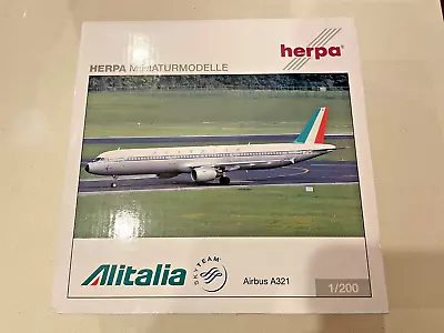 Airbus A321 Alitalia Retrojet EI-IXI Herpa 555166 1:200 BNIB RARE Aircraft Model • $59