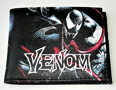 Marvel Comics Venom Wallet NEW NOS Tags Billfold Faux Leather • $16.99