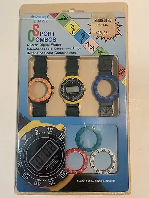 Vintage Advance Quartz Sport Combos Digital Watch NOS New • $17.49