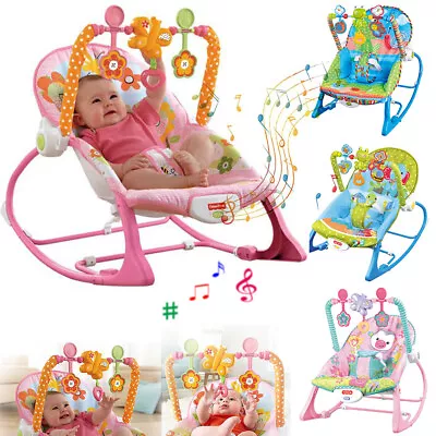 Electric Baby Infant Toddler Bouncer Rocker Vibration Chair Musical Swing Cradle • £27.90