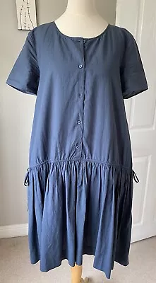 Cos. Blue Drawstring Dress. Size M • £0.99