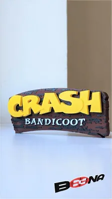 £16.59 • Buy Decorative CRASH BANDICOOT Self Standing Logo Display Console Playstation 1