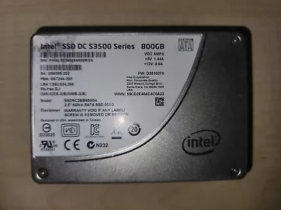 Intel SSD DC S3500 Series 800GB 2.5  Internal SSD (SSDSC2BB800G4R) • $45