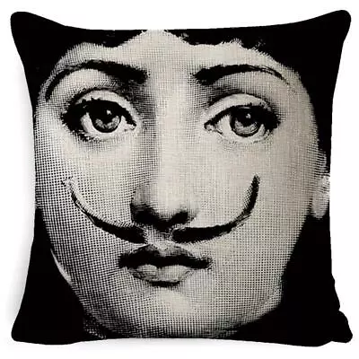 Pillow Case Cushion Cover Throw Decor Decorative Fornasetti Black White Vintage • $12.98