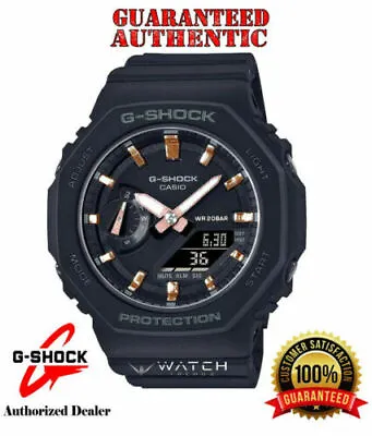 Casio G-Shock GMAS2100-1A Slim Lightweight Compact Octagonal Bezel Black Watch • $99