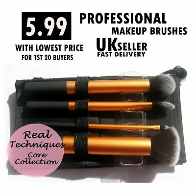 Real Techniques Make Up Brushes Core Collection/Travel Essentials/Starter Set • $21.34