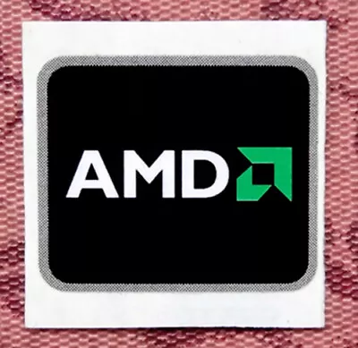 AMD Logo Replacement CPU Black Sticker 16.5 X 19.5mm PC Case Badge  • $1.39