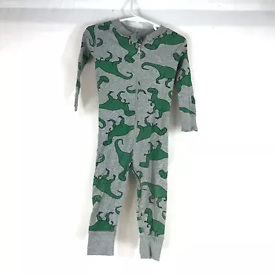 Hanna Andersson - Boys 80 Cm Us 18-24 Months - Gray Dinosaurs Pajama's • $15.30