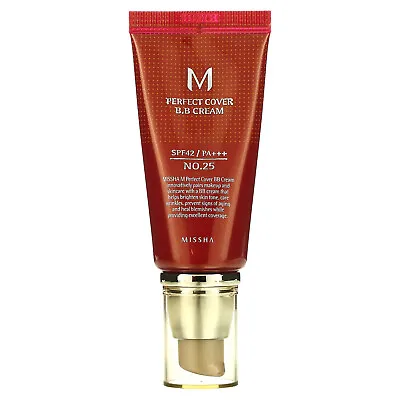 M Perfect Cover B.B Cream SPF 42 PA+++ No. 25 Warm Beige 1.7 Oz (50 Ml) • $14.72