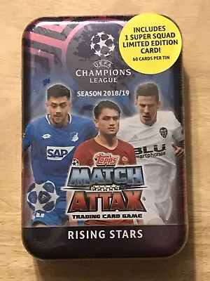 2018-19 Topps UEFA Champions League Soccer Match Attax Rising Stars Tin • $12.99