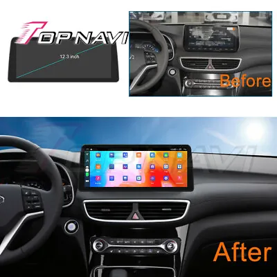 12.3Inch Android 11 Car GPS Navi For Hyundai Tucson 2019-2021 Stereo Radio Wifi • $426.54