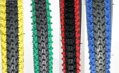 $44.99 • Buy 2pcs Bicycle Tires 26  X 2.10 Vee Rubber 2-tone Colors Mtb Bmx Cycling Bike
