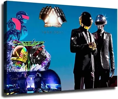 Daft Punk Poster Classic Band Music Canvas Wall Decor Art Office Poster Print • $14.90