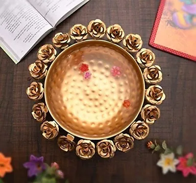 Diwali's Radiance: Flower Candles Floating Bowing Pot Bowl Urli For Home Decor • $55.95