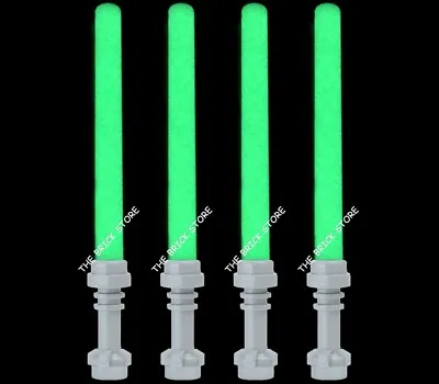 4 X Official Lego - Lightsabers - Lbg Hilt / Glow In The Dark Bar - Fast - New • £2.99