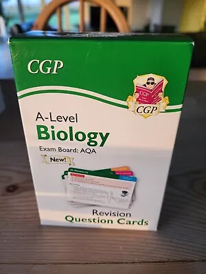 A-Level Biology AQA Revision Question Cards Cgp Science Years Covered:12-13 • £10